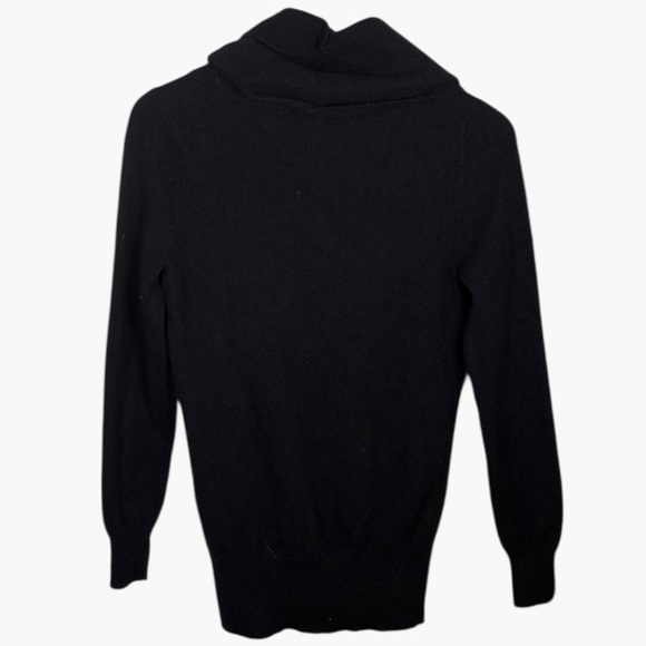 Oliver & James 100% Cashmere Black Cowl Neck Sweater W2065 Sz M - Picture 5 of 6